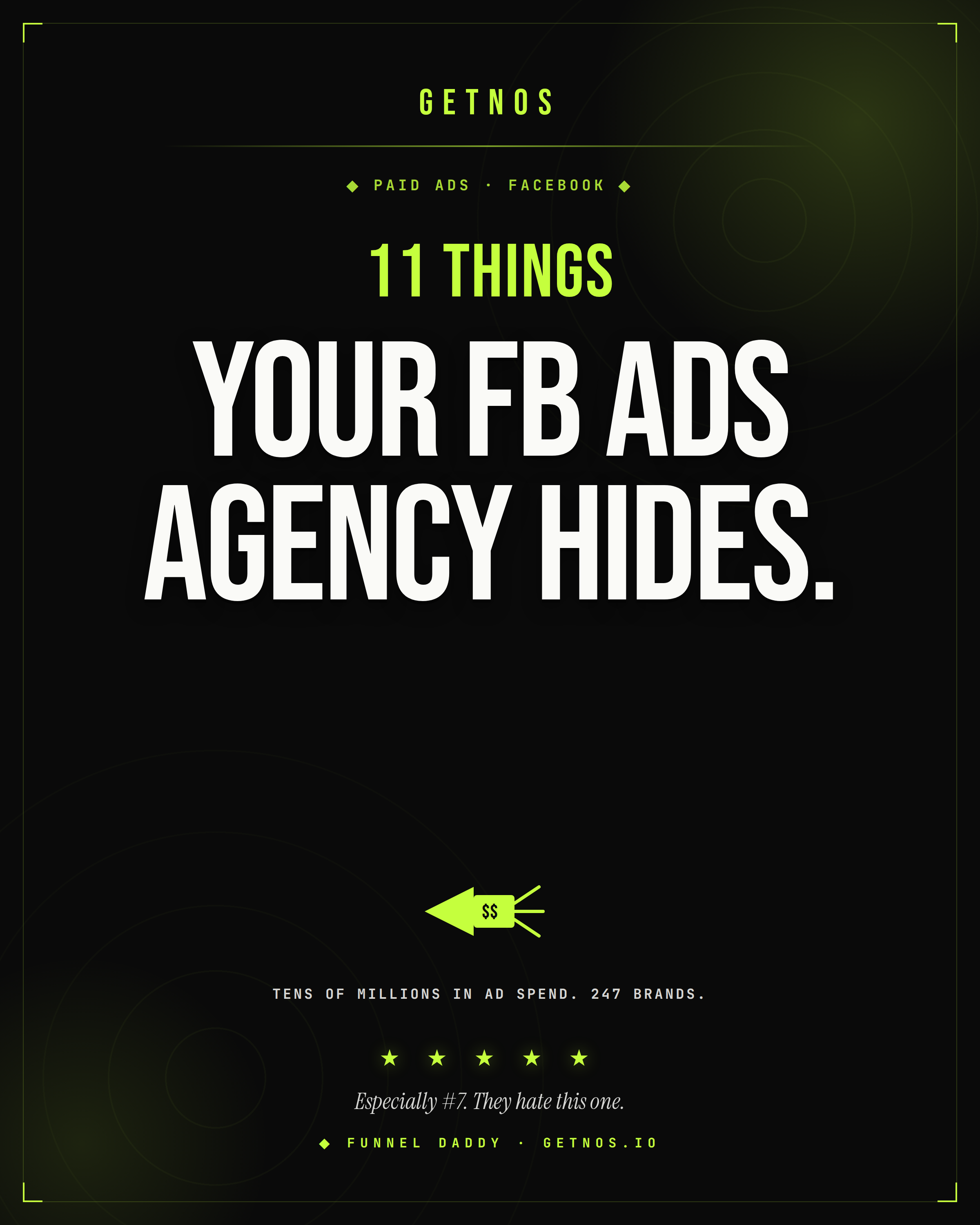 11 Steps To Make Facebook Ads Work Profitably. Free playbook by GetNos. From tens of millions in ad spend.